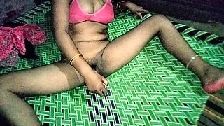 Desi Bhabhi's Stepbrother Was Watching Her Fingering at Night