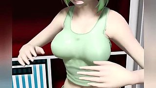 Teen with huge tits gets massive breast expansion - boobs gonna explode!