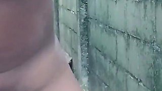 Nude Rubbing Fingering My Hairy Pussy Outdoors Moaning Squirting Orgasms