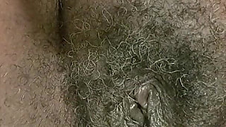 Rubbing Fingering My Hairy Pussy Stimulating My Clit with Vibrator