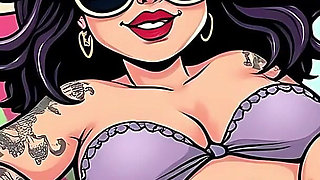 Ai Tattoo Art Curvy Bikini Women