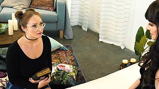 Girlsway - Ancient Goddess of Sex Sovereign Syre Fucks One of Her Fanatics Skylar Snow