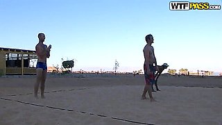 Hot travel sex movie at the beach from Egypt Day