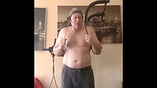 Alexigogo gives a satisfying handjob to a big gay cock
