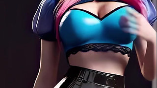 Ahri's Energetic Dance (Kep1er - WA DA DA)  LOL  3D Dance