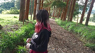 MY STEPSISTER WANTS TO TAKE A WALK TO SUCK COCK PART 1