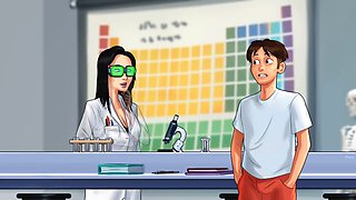 Cartoon teacher and student get it on in summertime saga with Jrbro69