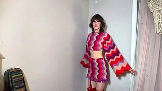 Small tit girl Georgia Jones masturbating in panties