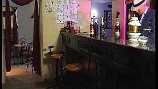 A Mature German Redhead Gets Gangbanged on the Pool Table