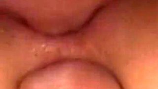 Beautiful blonde babe double penetrated ass fucking in the garden cum in mouth