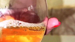 Sperm Drain #4. French MILF Makes a Sexy Aphrodisiac Cut of Your Cum and Her Squirt. Dirty Fetish