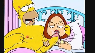 Uncensored Cartoon Sex: The Simpsons & American Dad Hentai Porn Compilation