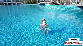 Buxom amateur porn Thai whore relaxing on cock