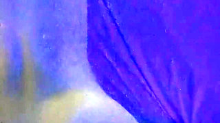 Real Homemade Sex with Blue Light