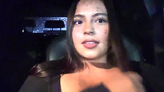 Sexy Girl with Big Tits, Pay Uber Service Fucking for Not Having Cash