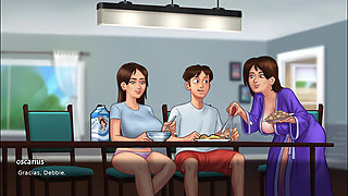 MATURE SEES ME NAKED IN THE LAUNDRY AND GETS AROUSED - SUMMERTIME SAGA
