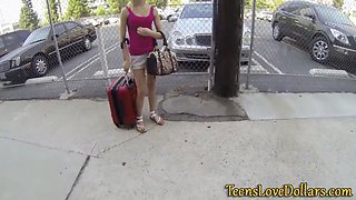Teen paid and jizzed
