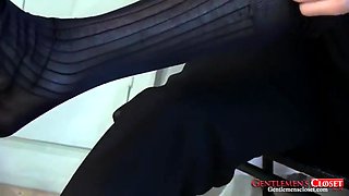 Keith Banks And Clint Finally Gets Their Sheer Worship Grinding In Tights