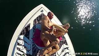 Fucking On The Open Water: Part One With Xander Corvus, Will Powers, Vanessa Cage, Juelz Ventura - Brazzers