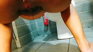 Nepali Girl Pissing in a Bathroom, Video Compilation