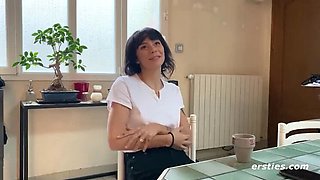 Hot French Amateur Sasha M Fingering Her Hairy Pussy With Vibrator - Solo Masturbation HD