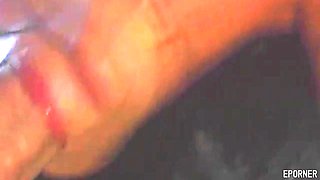 Indulge in a petite dark-haired beauty's wild passionate cock ride