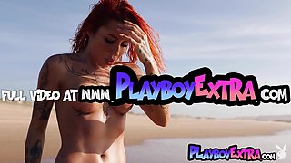 Skinny muse introduces her seductive tattoos