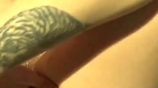 Slutty blonde mom fucking and pissing in the billiard room