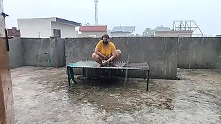 Pakistani Girl Enjoy the Rain