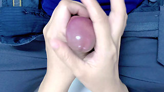 She came to slip her pants and massage my cock