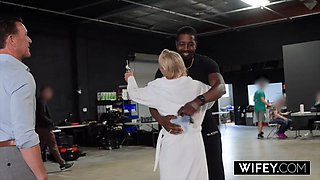 WIFEY Hot Blonde MILF Tatiana Steele Gets Filled Up By BBC While Hubby Films: Porn