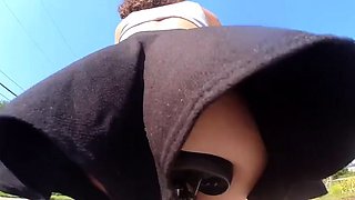 AmWednesday - flashing on a bike