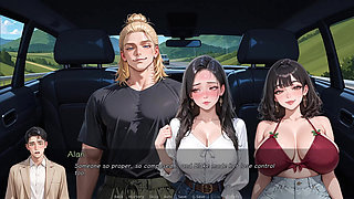 A Hawt Car Blowjob - Ntr'd by My Friend - Nts Route #23 an Ai Animated Sex Game