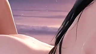 Busty Beach MILF Bent Over and Fucked From Behind