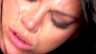 Mona Azar twerking monster cock and cum swallow