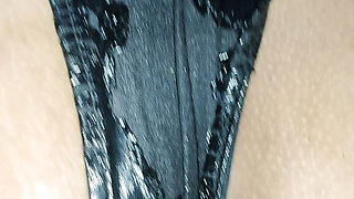 Black latex catsuit