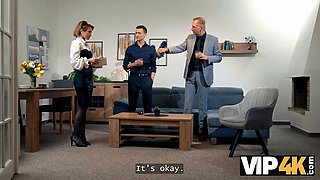 Vip4k. i deepthroated stepdaddy's cock not to sight foolish! and my boyfriend was watching it