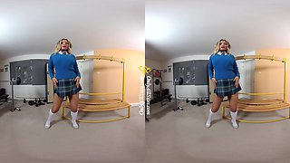 Rosie - Schoolgirl Uniform Big Tits Striptease - Sexlikereal
