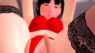 Fingering and Asian girl POV Hentai