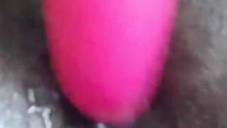 Stimulating My Clit with Vibrator Intense Squirting Orgasms