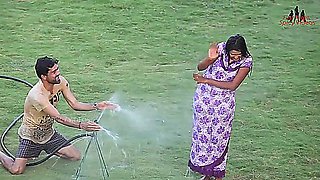 Hot Indian mallu House wife romancing with an electrician