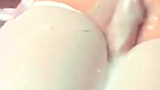 A Chick on a Toy Squirts White Strong.