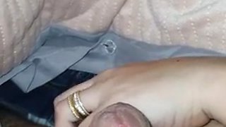Stepmom first jerks off and then sucks and swallows stepsons sperm after a great blowjob