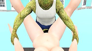 Zombie Monster Hardcore Fucking with Big Dick