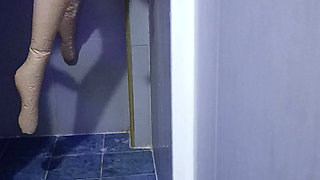 I fuck my blow-up doll in the ass in the bathroom while we shower with lots of soap.
