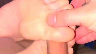 Extreme Close up: the Most Sensitive Blow Job with Young 18 Years Old Girl and Foot Job as a Bonus