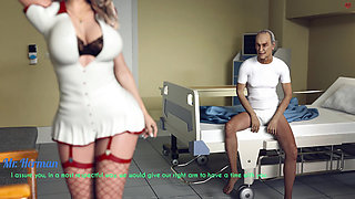 A Wife and Stepmother - Awam - Sophia Tried on the Slutty Nurse's Uniform That Was Given to Her by the Old Men