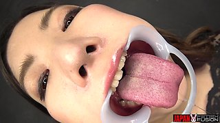 POV!! Tongue Observation & Saliva Fetishism - Tsubasa Ichimiya