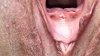 Outdoor Naked, Gaping My Pussy in Close up and Pissing