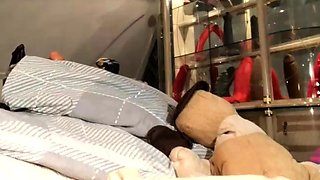 Bikini blonde amateurs first anal sex while useing a toy